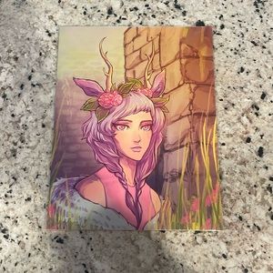 Deer Woman Art by Cocoon Garden